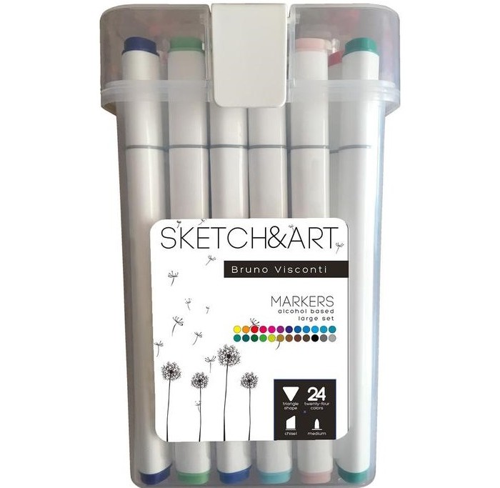 Sketch&Art Набор маркеров двухсторонних Средний 24 цвета, Набор маркеров двухсторонних Средний 24 цвета
Sketch&Art Набор маркеров двухсторонних Средний 24 цвета, Набор маркеров двухсторонних Средний 24 цвета