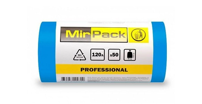 MirPack Мешок для мусора Professional 120 литров 15 мкм 50 шт., Мешок для мусора Professional 120 литров 15 мкм 50 шт.
MirPack Мешок для мусора Professional 120 литров 15 мкм 50 шт., Мешок для мусора Professional 120 литров 15 мкм 50 шт.