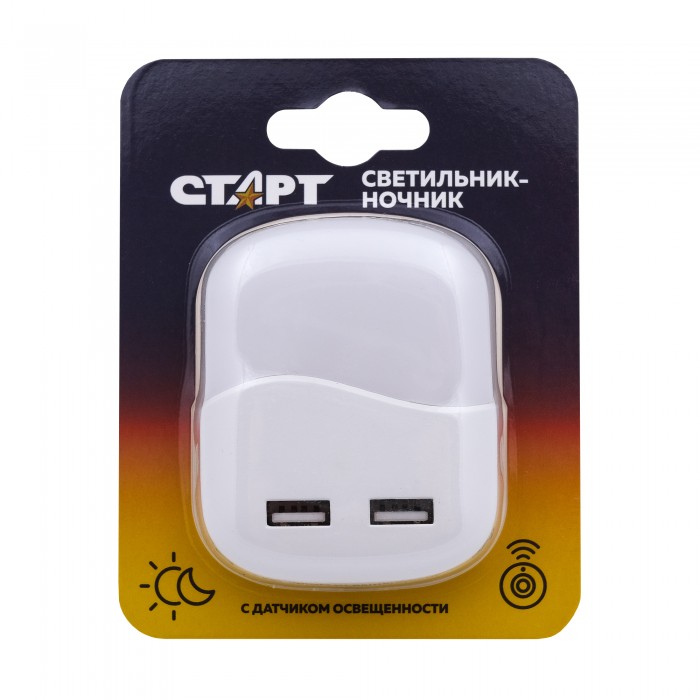 Старт Светильник-ночник 1LED Квадрат 2 USB max 3 А (датчик освещения), Светильник-ночник 1LED Квадрат 2 USB max 3 А (датчик освещения)
Старт Светильник-ночник 1LED Квадрат 2 USB max 3 А (датчик освещения), Светильник-ночник 1LED Квадрат 2 USB max 3 А (датчик освещения)