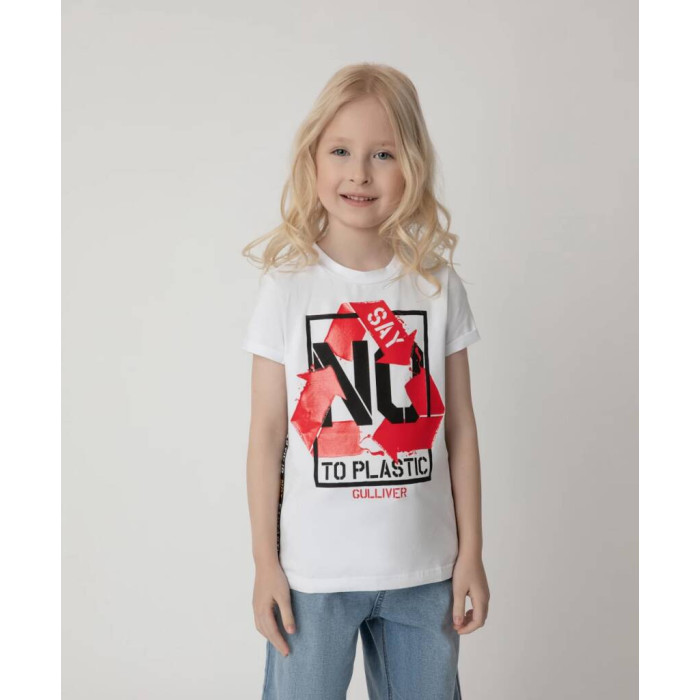 Gulliver Футболка для девочки Say no to plastic, Футболка для девочки Say no to plastic
Gulliver Футболка для девочки Say no to plastic, Футболка для девочки Say no to plastic