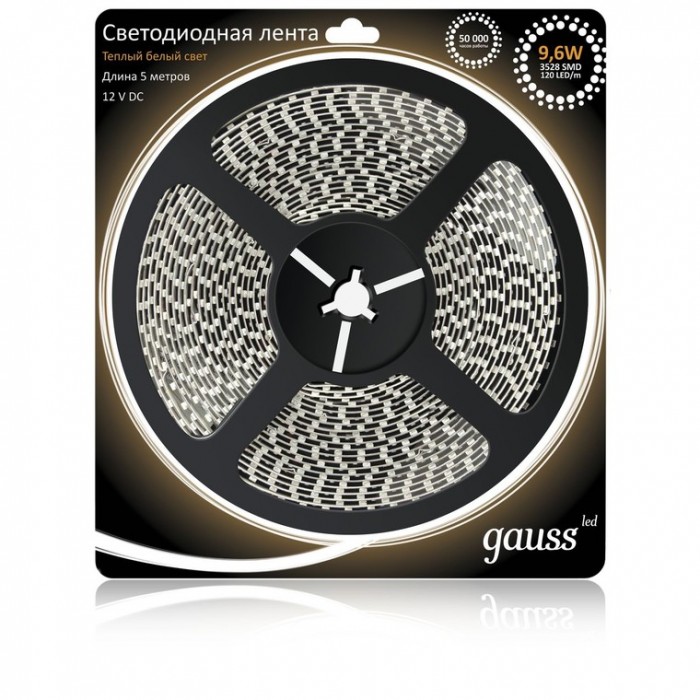 Светильник Gauss Лента LED 2835/120-SMD IP66 9.6W 12V 3000K 5 м, Лента LED 2835/120-SMD IP66 9.6W 12V 3000K 5 м
Светильник Gauss Лента LED 2835/120-SMD IP66 9.6W 12V 3000K 5 м, Лента LED 2835/120-SMD IP66 9.6W 12V 3000K 5 м