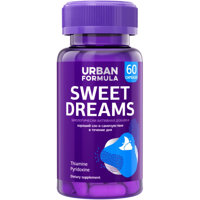 Urban Formula Комплекс для хорошего сна Sweet Dreams 60 капсул, Комплекс для хорошего сна Sweet Dreams 60 капсул
Urban Formula Комплекс для хорошего сна Sweet Dreams 60 капсул, Комплекс для хорошего сна Sweet Dreams 60 капсул