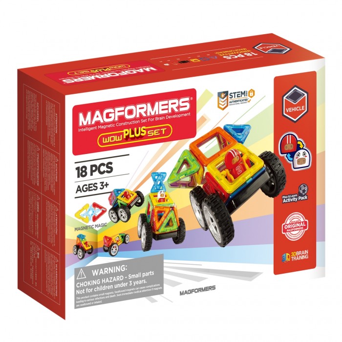Конструктор Magformers Магнитный Wow Plus Set (18 деталей), Магнитный Wow Plus Set (18 деталей)
Конструктор Magformers Магнитный Wow Plus Set (18 деталей), Магнитный Wow Plus Set (18 деталей)
