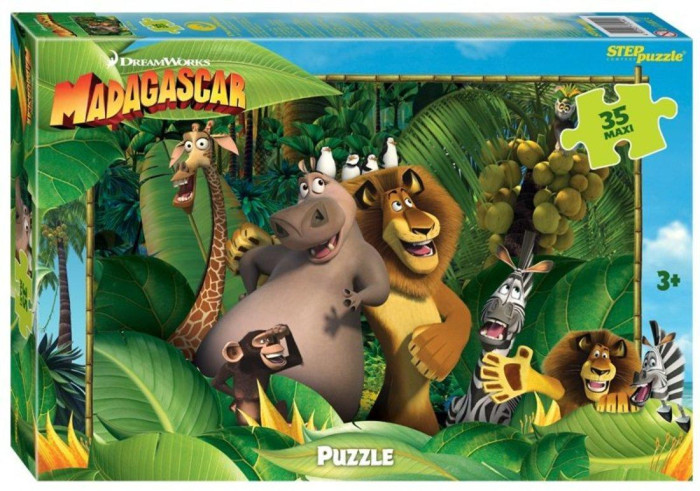 Step Puzzle Пазлы макси Мадагаскар - 3 (35 элементов), Пазлы макси Мадагаскар - 3 (35 элементов)
Step Puzzle Пазлы макси Мадагаскар - 3 (35 элементов), Пазлы макси Мадагаскар - 3 (35 элементов)