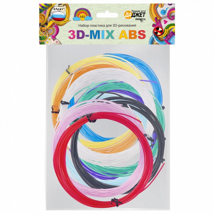 Даджет Набор пластика для 3D-рисования 3D-Mix ABS KIT RU0158, Набор пластика для 3D-рисования 3D-Mix ABS KIT RU0158
Даджет Набор пластика для 3D-рисования 3D-Mix ABS KIT RU0158, Набор пластика для 3D-рисования 3D-Mix ABS KIT RU0158