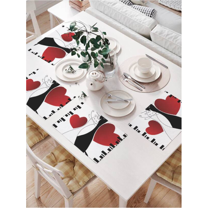 JoyArty Комплект тканевых салфеток Коты и любовь 46x32 см 4 шт., Комплект тканевых салфеток Коты и любовь 46x32 см 4 шт.
JoyArty Комплект тканевых салфеток Коты и любовь 46x32 см 4 шт., Комплект тканевых салфеток Коты и любовь 46x32 см 4 шт.