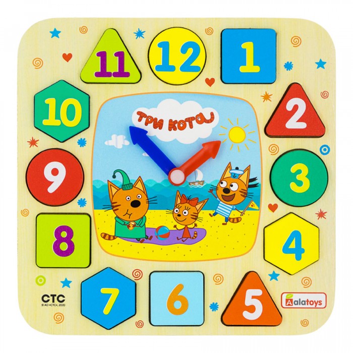 Деревянная игрушка Alatoys Часики Три кота (12 деталей) ЧС15, Часики Три кота (12 деталей) ЧС15
Деревянная игрушка Alatoys Часики Три кота (12 деталей) ЧС15, Часики Три кота (12 деталей) ЧС15