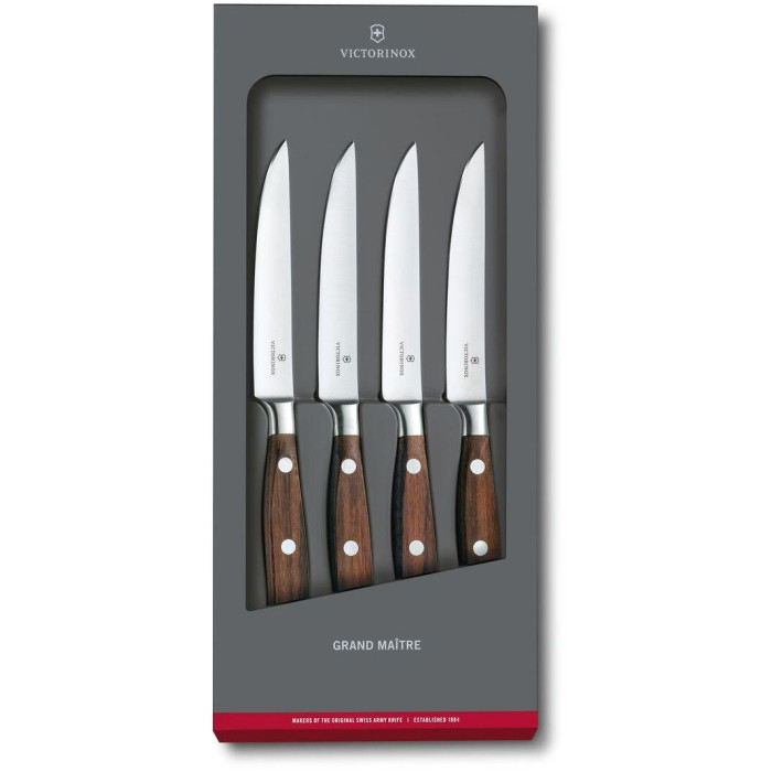 Victorinox Набор кухонных ножей Grand Maitre Steak 4 шт., Набор кухонных ножей Grand Maitre Steak 4 шт.
Victorinox Набор кухонных ножей Grand Maitre Steak 4 шт., Набор кухонных ножей Grand Maitre Steak 4 шт.