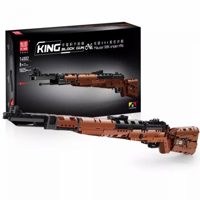Конструктор Mould King электромеханический Снайперская винтовка Mauser 98K (1025 деталей), электромеханический Снайперская винтовка Mauser 98K (1025 деталей)
Конструктор Mould King электромеханический Снайперская винтовка Mauser 98K (1025 деталей), электромеханический Снайперская винтовка Mauser 98K (1025 деталей)