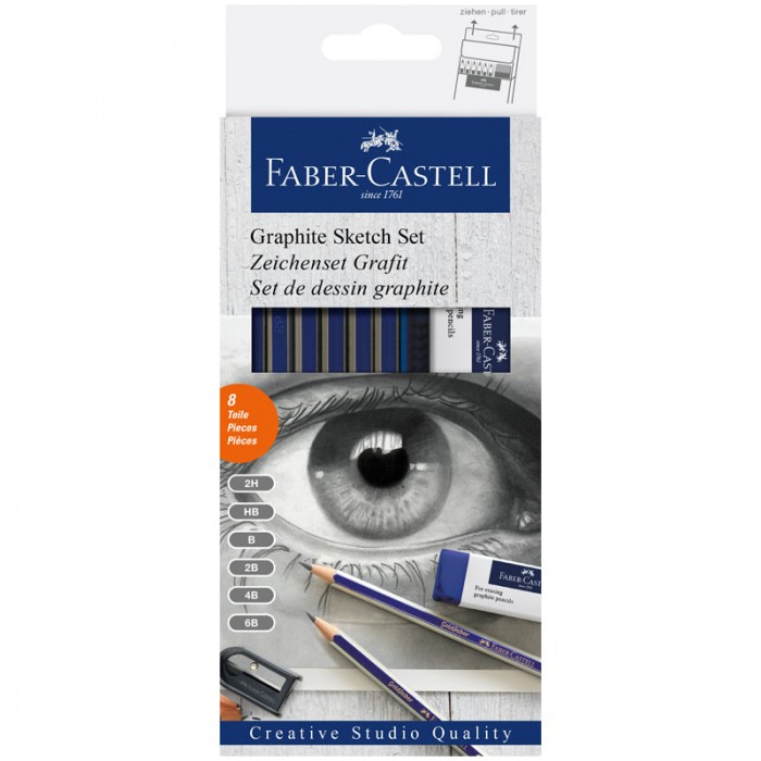 Faber-Castell Набор карандашей Goldfaber с ластиком и точилкой 2H-6B 6 шт., Набор карандашей Goldfaber с ластиком и точилкой 2H-6B 6 шт.
Faber-Castell Набор карандашей Goldfaber с ластиком и точилкой 2H-6B 6 шт., Набор карандашей Goldfaber с ластиком и точилкой 2H-6B 6 шт.