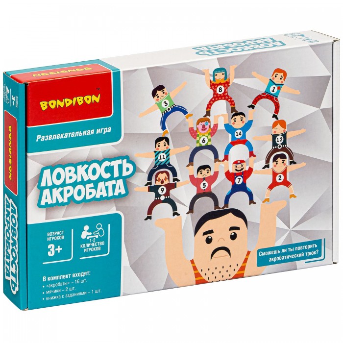 Bondibon Настольная игра Ловкость акробата, Настольная игра Ловкость акробата
Bondibon Настольная игра Ловкость акробата, Настольная игра Ловкость акробата