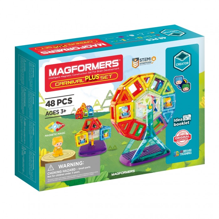 Конструктор Magformers Магнитный Carnival Plus Set (48 деталей), Магнитный Carnival Plus Set (48 деталей)
Конструктор Magformers Магнитный Carnival Plus Set (48 деталей), Магнитный Carnival Plus Set (48 деталей)