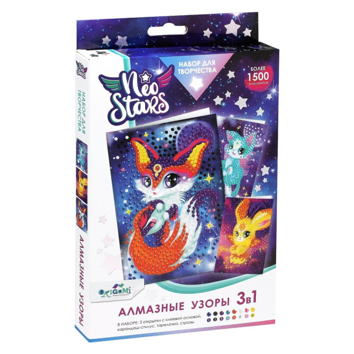 Origami Набор для творчества Алмазные узоры Neo Stars 3 в 1, Набор для творчества Алмазные узоры Neo Stars 3 в 1
Origami Набор для творчества Алмазные узоры Neo Stars 3 в 1, Набор для творчества Алмазные узоры Neo Stars 3 в 1