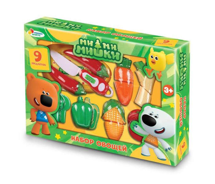 Играем вместе Игровой набор овощей Ми-ми-мишки 1809U199-R3 (9 предметов) playgo игровой набор кафе 16 предметов