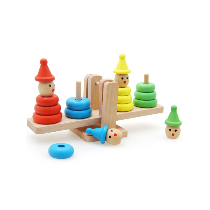 Деревянные игрушки Lats Весы-Пирамидки развивающая игрушка деревянная пирамидка монохром от белого к черному радуга грез rg04018