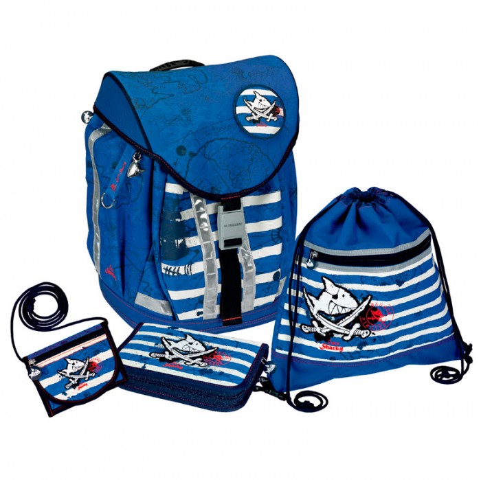 цена Школьные рюкзаки Spiegelburg Школьный рюкзак Capt'n Sharky Flex Style с наполнением 10600