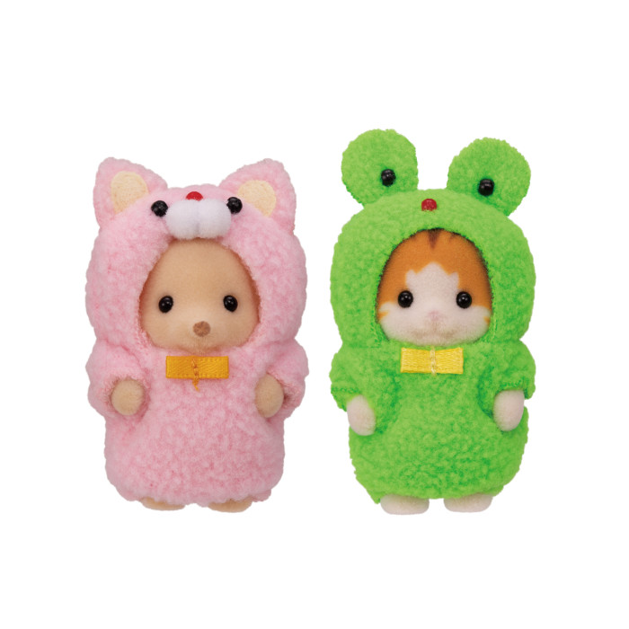 

Sylvanian Families Игровой набор Малыши в костюмчиках (котенок и лягушка), Игровой набор Малыши в костюмчиках (котенок и лягушка)