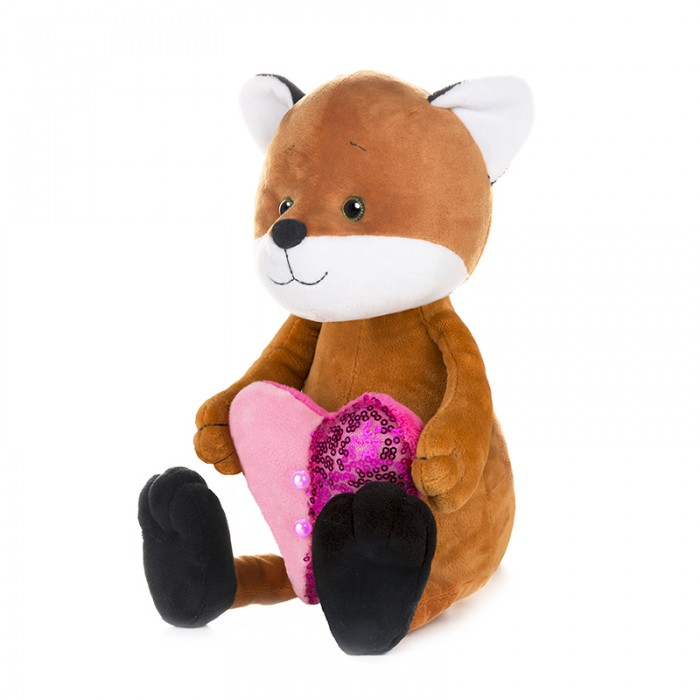 Мягкие игрушки Maxitoys Luxury Romantic Toys Club Романтичный Лисенок с сердечком 25 см