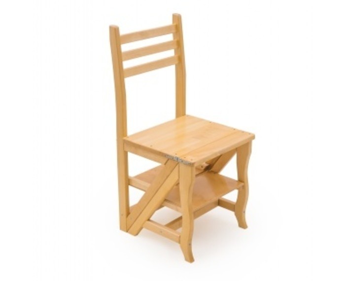 фото Kett-up стул-стремянка loft со спинкой деревянный