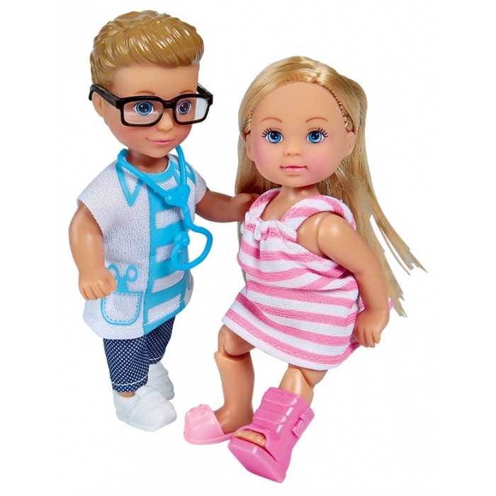Simba Куклы Еви и Тимми Набор На приеме у доктора 12 см набор для шитья одежда для куклы