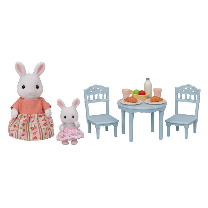 Sylvanian Families Набор Стол для завтрака Снежных кроликов – мамы и малыша