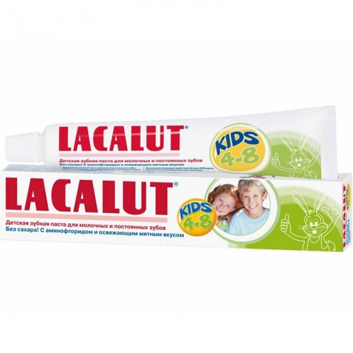  Lacalut Зубная паста Kids 4-8 лет 50 мл