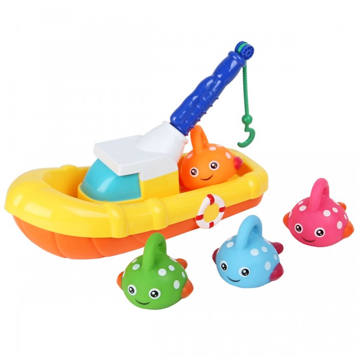 Игрушки для ванны Ути Пути Игрушка для ванны Рыбацкая лодка игрушка для ванны попади в корзину ути пути