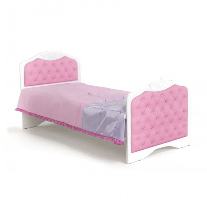 Кровати для подростков ABC-King Princess №3 со стразами Сваровски без ящика 190x90 см 40434