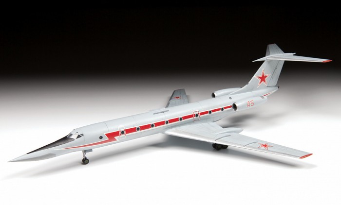 Звезда Сборная модель Учебно-тренировочный самолёт ТУ-134УБЛ ковёр самолёт