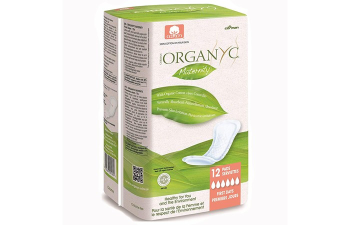 Гигиенические прокладки Organyc Прокладки для рожениц для первых дней 12 шт. 4 упаковки