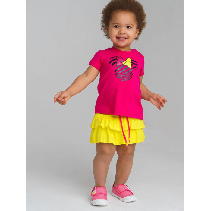 Платья и юбки Playtoday Юбка-шорты трикотажные для девочки Stripes юбка шорты playtoday размер 110 желтый