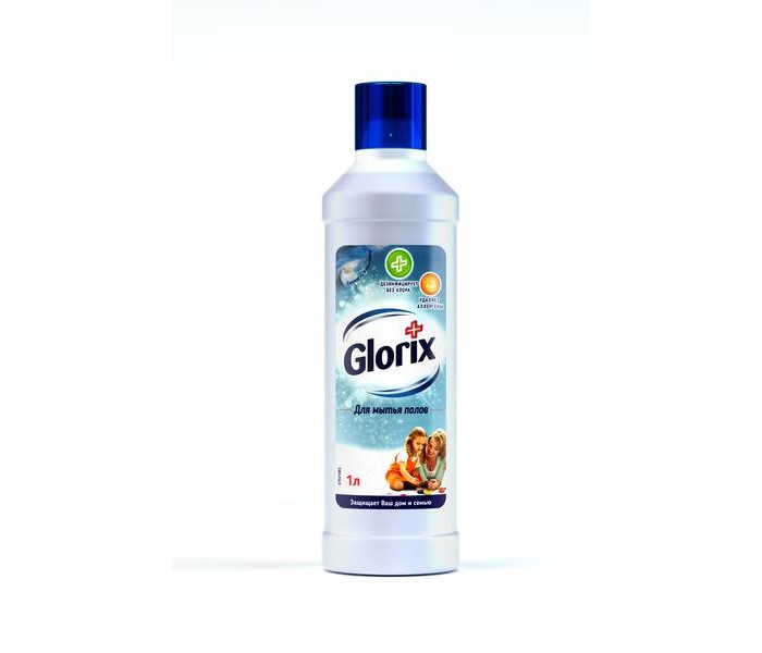 фото Glorix чистящее средство для пола свежесть атлантики 1 л