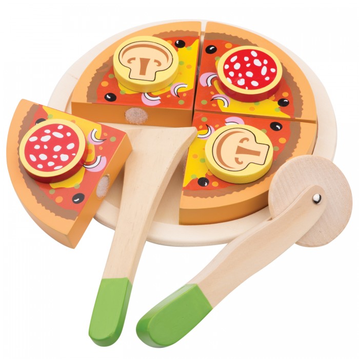 Деревянные игрушки New Cassic Toys Пицца салями