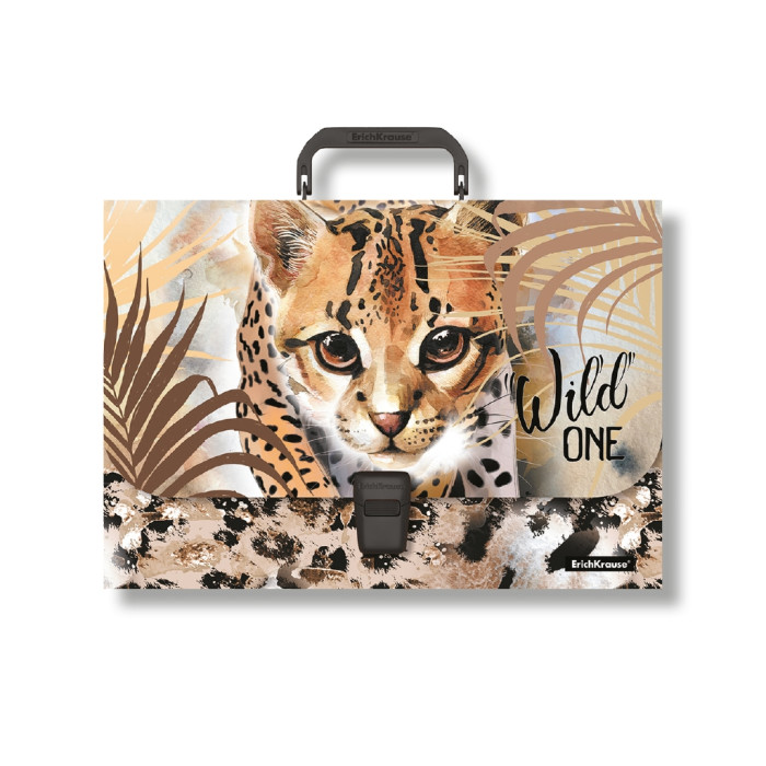 

ErichKrause Портфель пластиковый Wild Cat A4, Портфель пластиковый Wild Cat A4