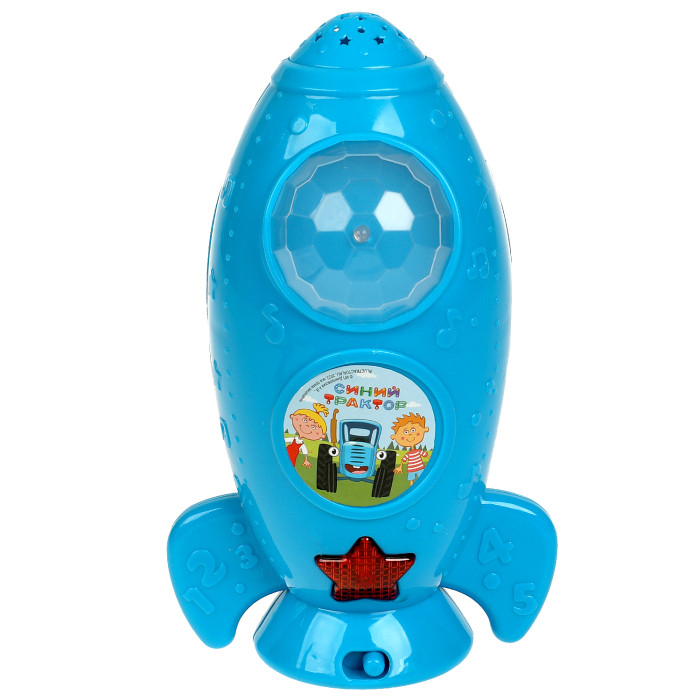Умка Музыкальная Ракета с проектором Синий трактор умка развивающая игрушка с проектором ми ми мишки ракета