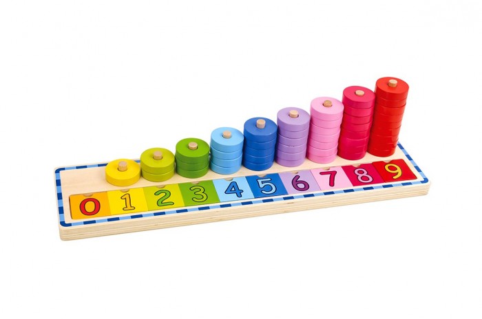 Деревянные игрушки Tooky Toy Сотрет Учимся считать учимся считать раскраска