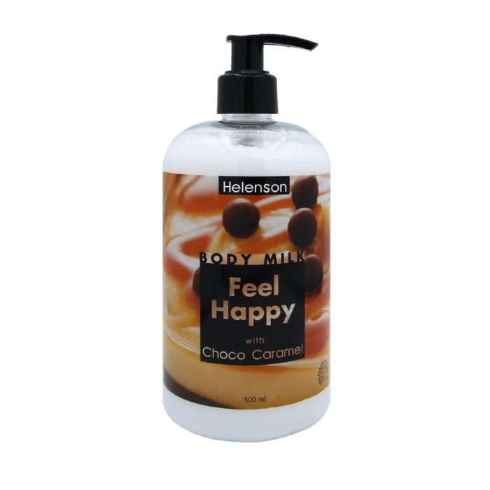 Helenson    - Helenson Body Milk Feel Happy (Choco Caramel) 500 