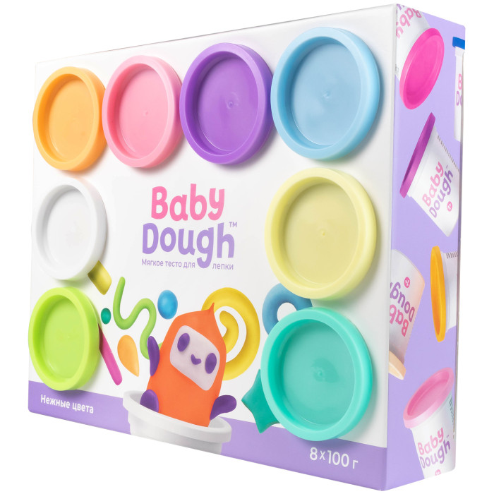 Baby Dough Тесто для лепки 8 цветов 825₽