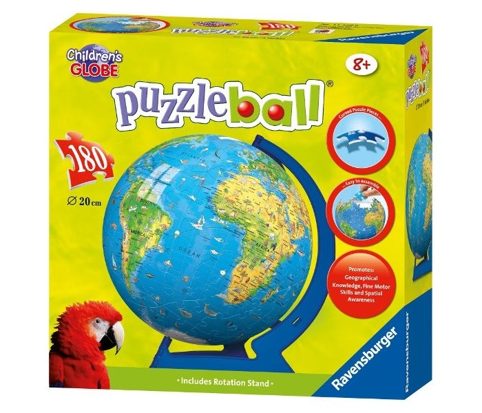 цена Пазлы Ravensburger Пазл 3D Глобус Детский мир (180 элементов)