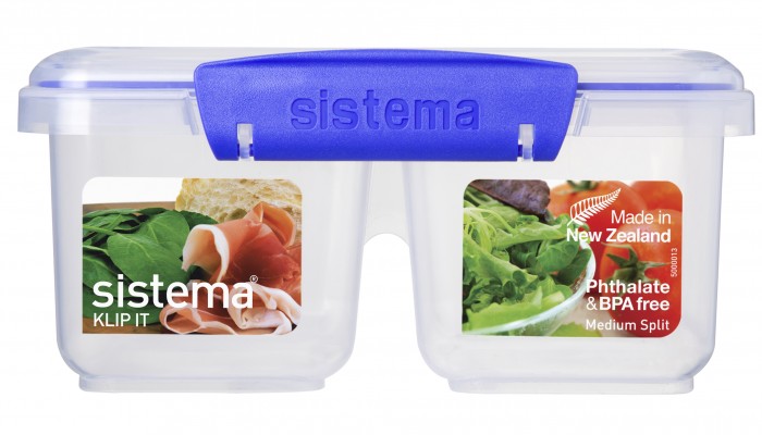 Контейнеры для еды Sistema Контейнер двойной 1 л контейнеры для еды sistema контейнер круглый 1 5 л