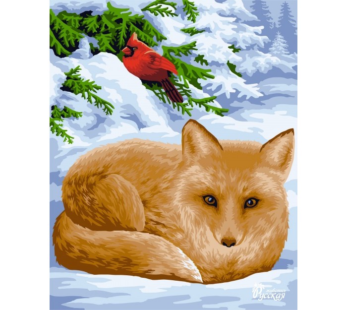 

Русская живопись Рисование по номерам Лисичка-сестричка 50х40 см, Рисование по номерам Лисичка-сестричка 50х40 см