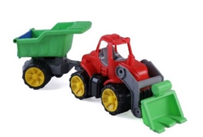  Toy Mix Машина пластмассовая Toy Bibib Большой Трактор с Прицепом