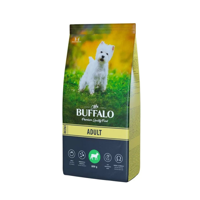 Mr.Buffalo Сухой корм Adult mini для собак мелких пород с ягненком 800 г B127 - фото 1