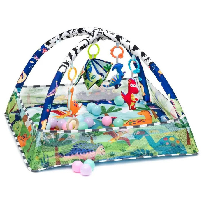 

Развивающий коврик FunKids с игрушками Play Ground Gym, с игрушками Play Ground Gym