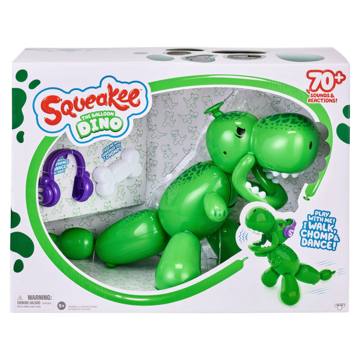 Squeakee Игровой набор Динозавр интерактивный с аксессуарами