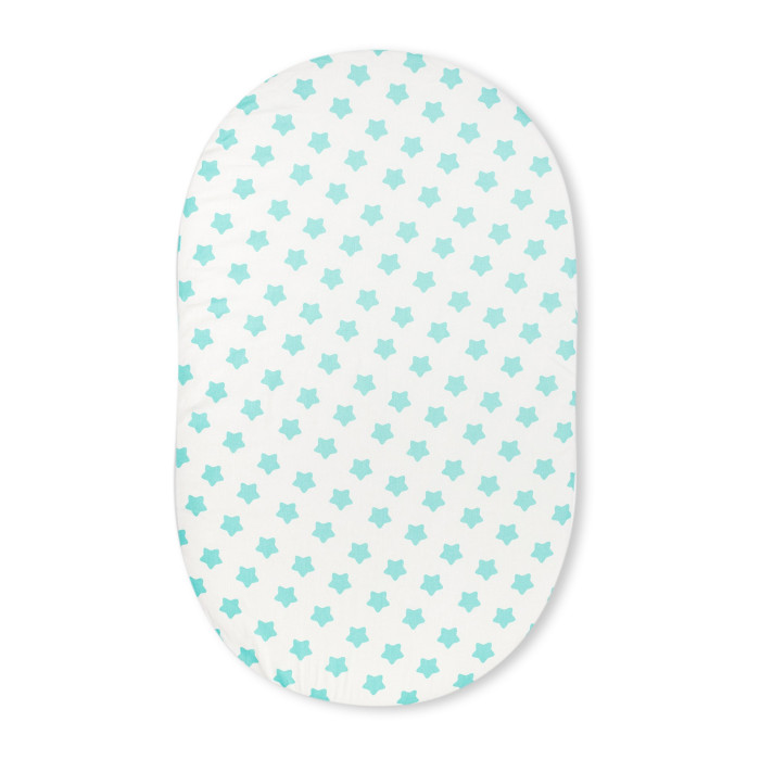 Forest kids Простынь для овального матраса на резинке Stars 125х75