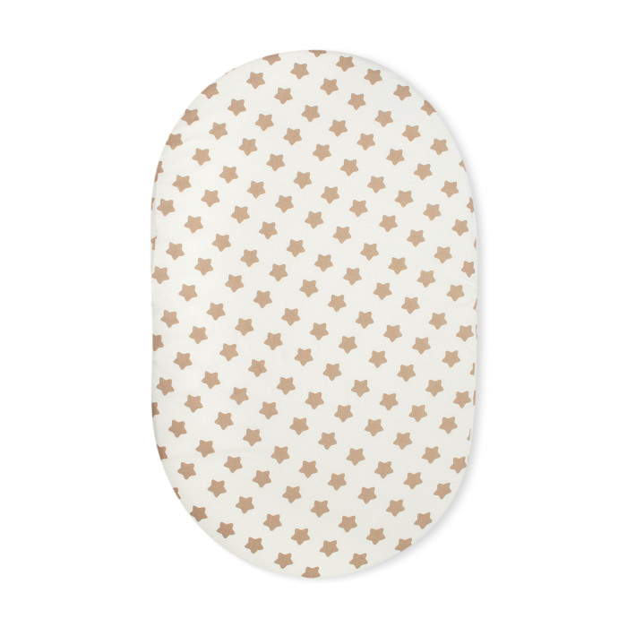 Forest kids Простынь для овального матраса на резинке Stars 125х75