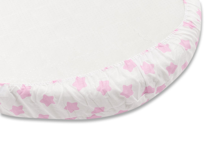 Forest kids Простынь для овального матраса на резинке Stars 125х75