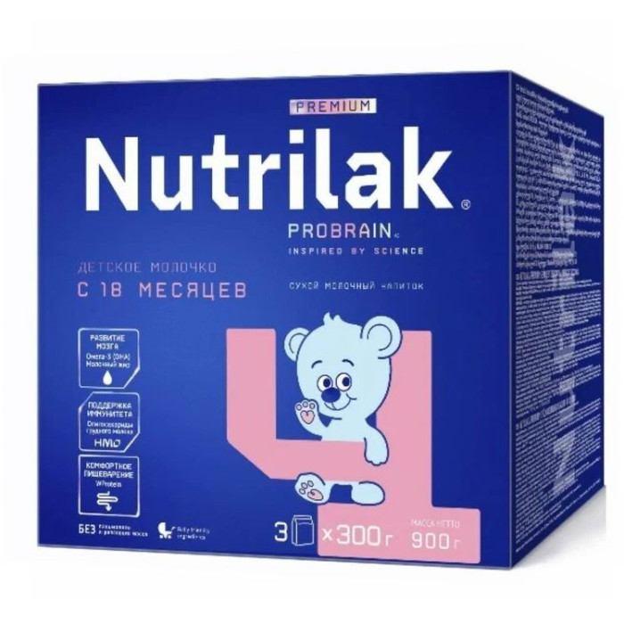  Nutrilak Молочная смесь Премиум 4 с 18 мес. 900 г