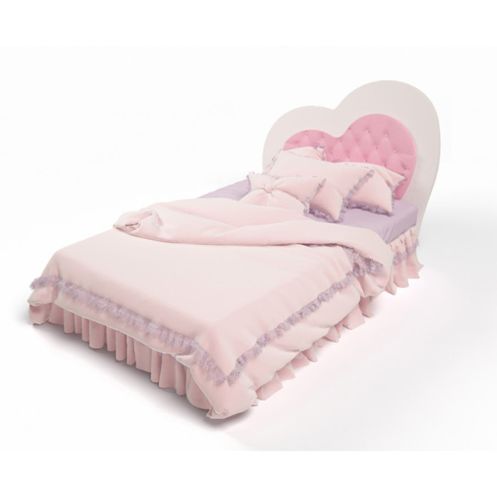 Подростковая кровать ABC-King Lovely 3 МДФ с мягкой вставкой и стразами 190x120